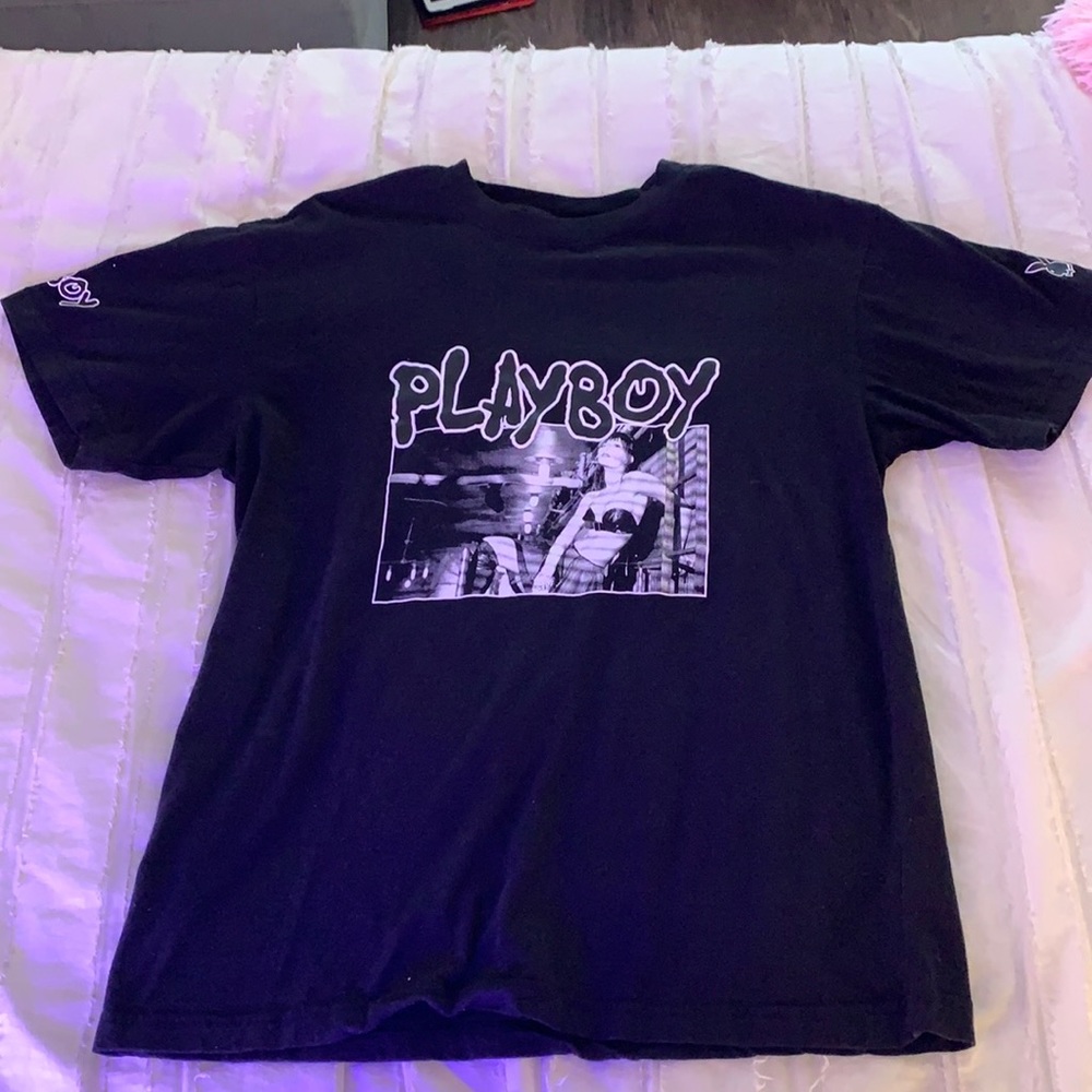 Playboy Black Hardcore Tee Medium